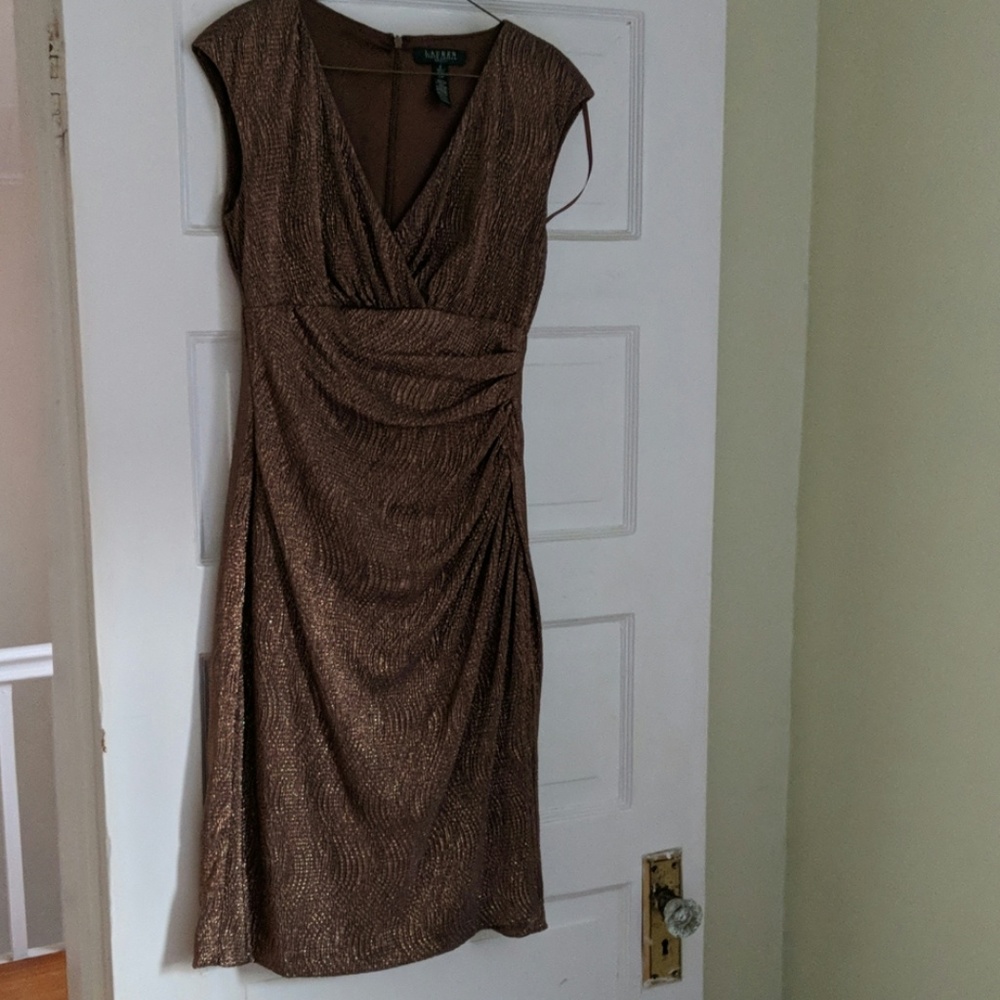 Ralph Lauren Gold Dress